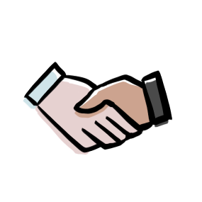 illustration of a handshake