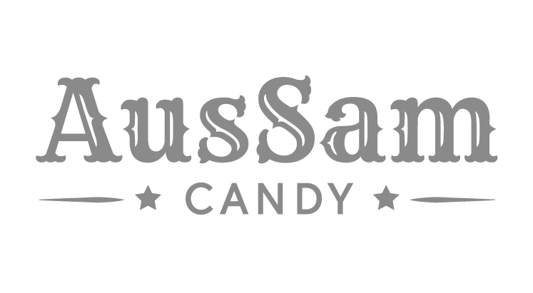 Fancy AusSam Candy logo