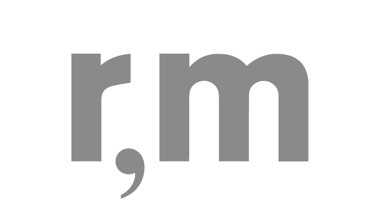 R,M logo